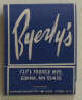 Byerly's Matchbook - Click for more photos