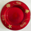 Red Holiday Plate - Click for more photos