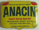 Anacin Aspirin Tin - Click for more photos