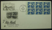 7 Cent Air Mail - Booklet Pane - Click for more photos