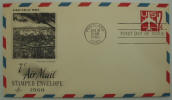 7 Cent Air Mail Stamped Envelope - 1960 - Click for more photos