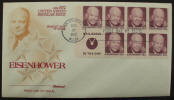 Eisenhower - 1972 Regular Issue - Booklet Pane of 7 - Click for more photos