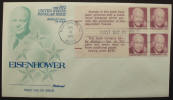 Eisenhower - 1972 Regular Issue - Booklet Pane of 4 - Click for more photos