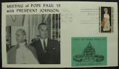 Meeting of Pope Paul VI with President Johnson - Click for more photos
