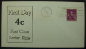 4 Cent First Class Letter Rate - Click for more photos