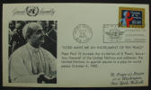 Pope Paul VI Accepts the Invitation of U Thant - Click for more photos