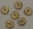 6 Gold Buttons - Click for more photos