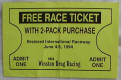 Race Ticket - Winston - Click for more photos
